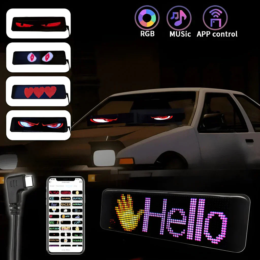 Luz de ojos programable para coche y camión + ENVIO GRATIS 🎁